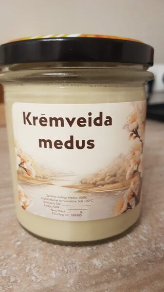 Krēmveida medus 300 ml burciņā